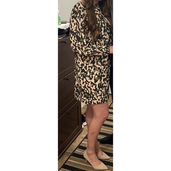 Boat-Neck Satin Dress - Picture 2 of 3